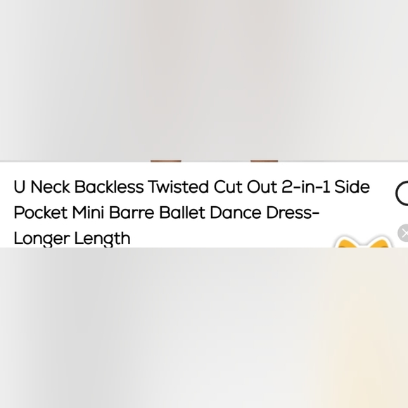 NWT Halara u-neck backless twisted cut-out red Barre & Ballet dress size medium - Picture 12 of 15